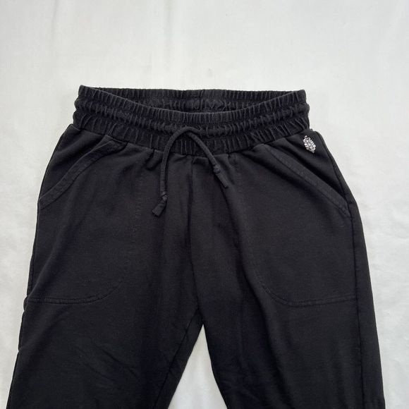 Free People Movement Sunny Skinny Jogger Sweatpants Women's M Black Stretch - Picture 2 of 9